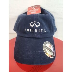 Infiniti Car Baseball Hat Navy Blue Embroidered Promo Logo Adjustable Hat NWT